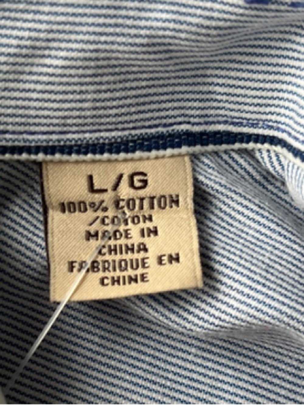 Tommy Bahama Light Blue Purple Gingham Shirt - Size L - Picture 4 of 6